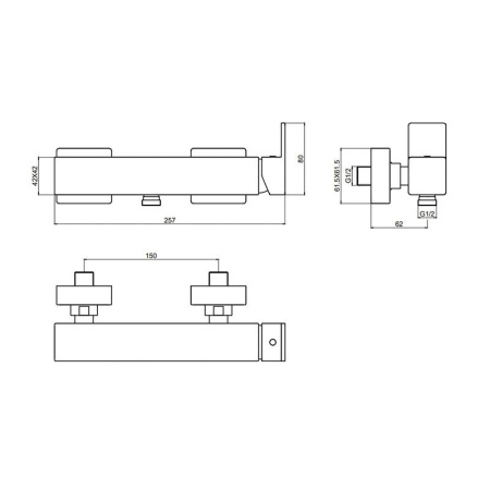 Смеситель для душа Aquame Savona AQM6813CR